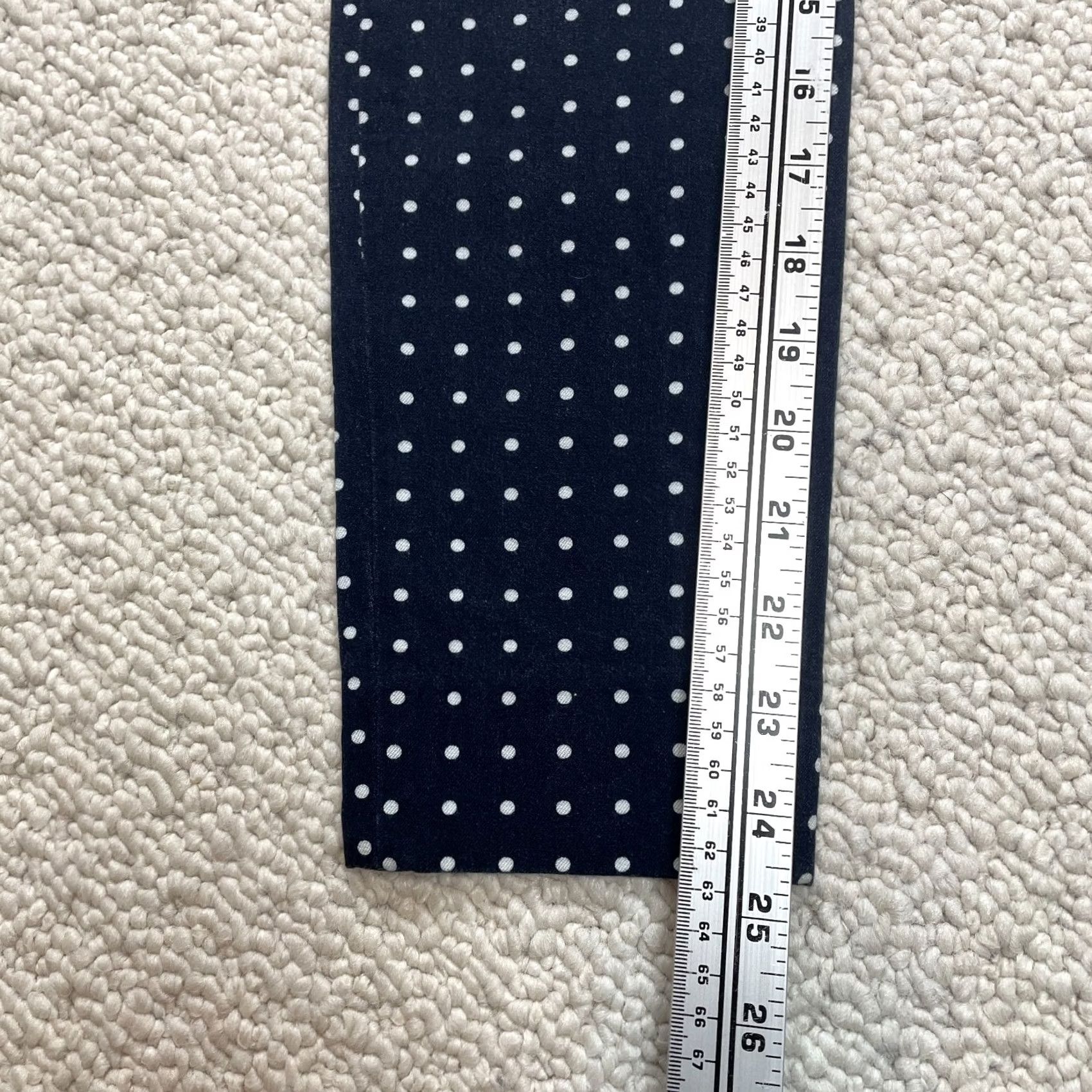 Banana Republic Banana Republic Sloan Pants Womens 0 Petite Navy Blue Polka Dot Ankle 28x25 Pants Girls? Size 28" / US 6 / IT 42 - 3 Thumbnail