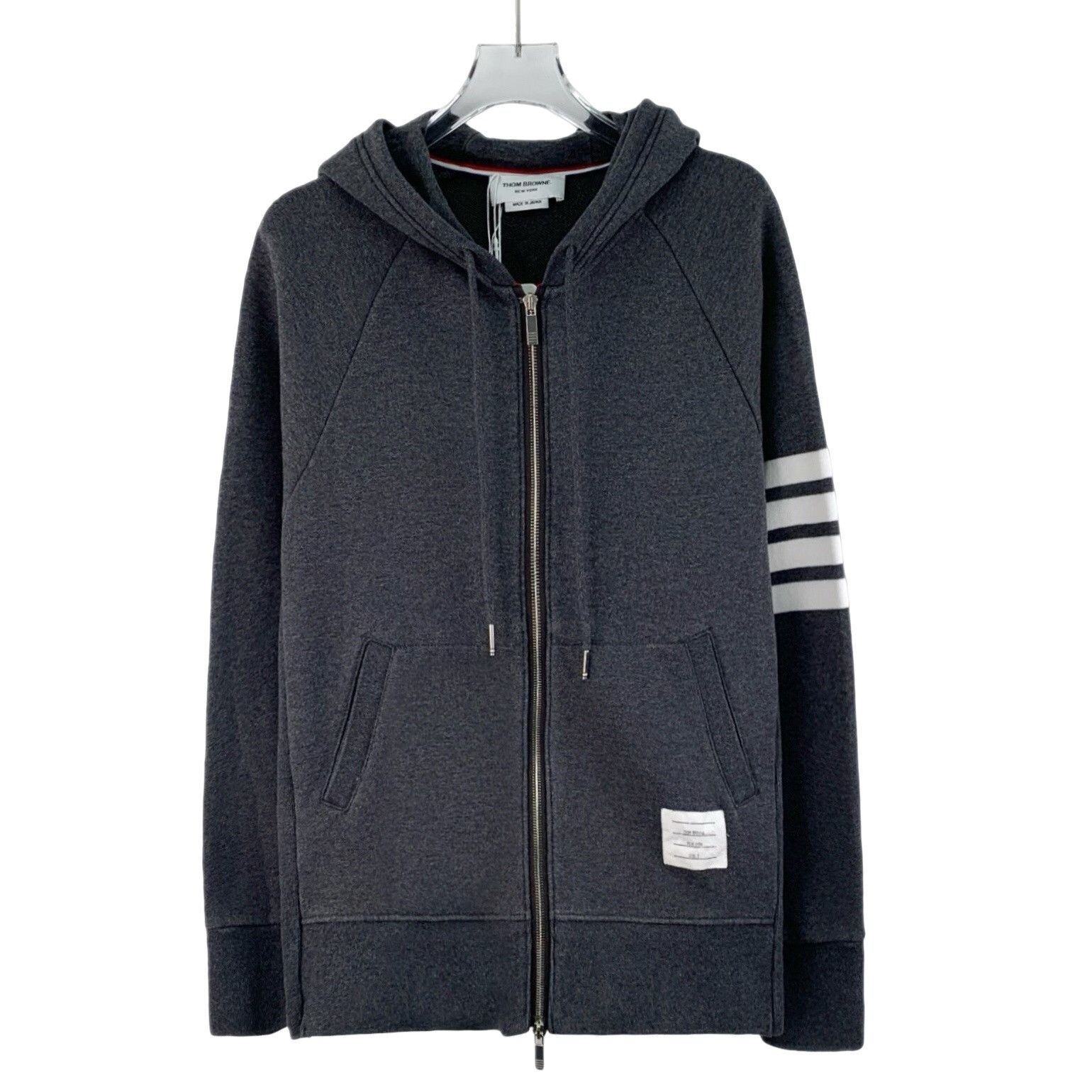 Thom Browne Thom Browne 4-Bar Zip Up Hoodie Size 5 Size US XXL / EU 58 / 5 - 1 Thumbnail