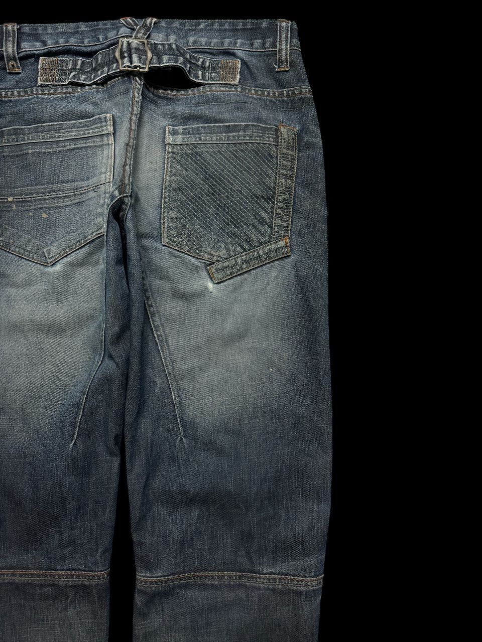 Rusty THRASHED Shine Denim Construction Rusty Blue Distressed Jean Size US 32 / EU 48 - 18 Thumbnail