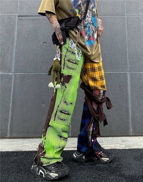 Hysteric Glamour Y2k Plaid kill bill patchwork pants Size US 28 / EU 44 - 3 Thumbnail