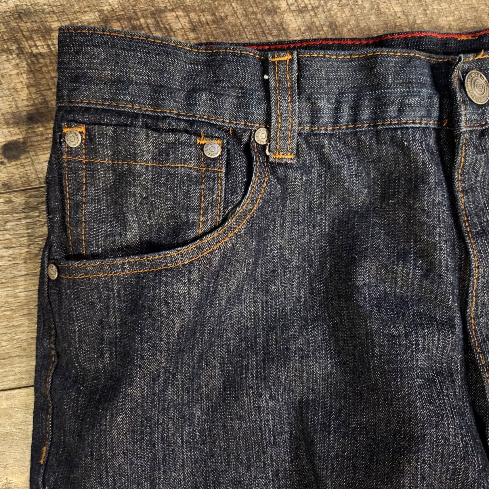 Enyce Enyce Jeans Men's 40X32 Dark Blue Denim Straight Leg Baggy Hip Hop Streetwear Jeans 40 Regular Blue Mens Size US 40 / EU 56 - 6 Thumbnail