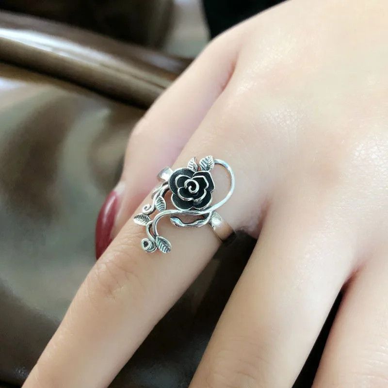Jewelry Big Flower Ring Size ONE SIZE - 2 Thumbnail