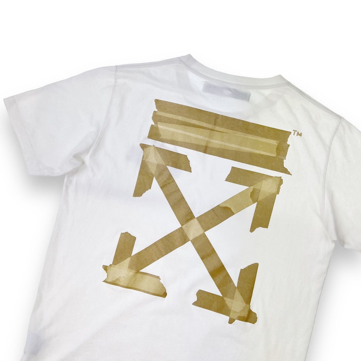 Off white tape t shirt hotsell