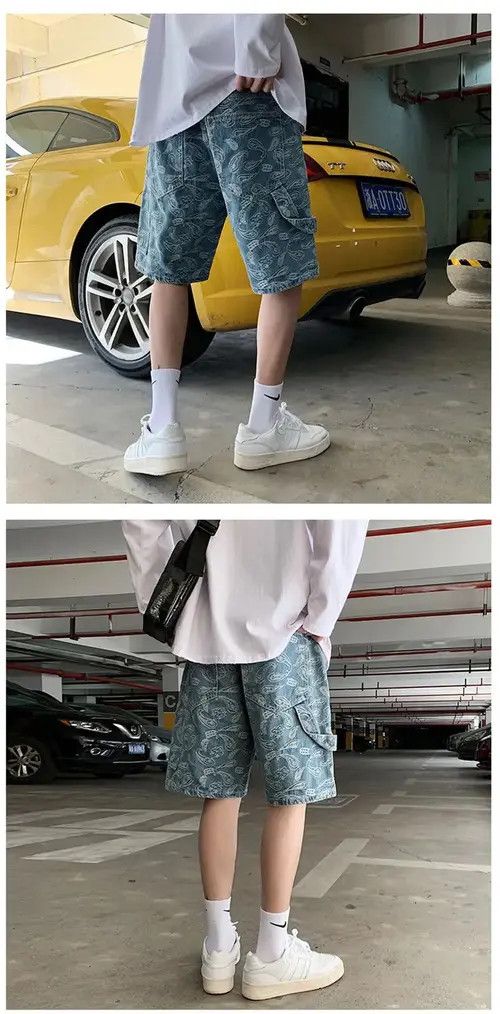 Japanese Brand Ichiko x Rena Flower denim shorts embroidered pants Size US 32 / EU 48 - 5 Thumbnail