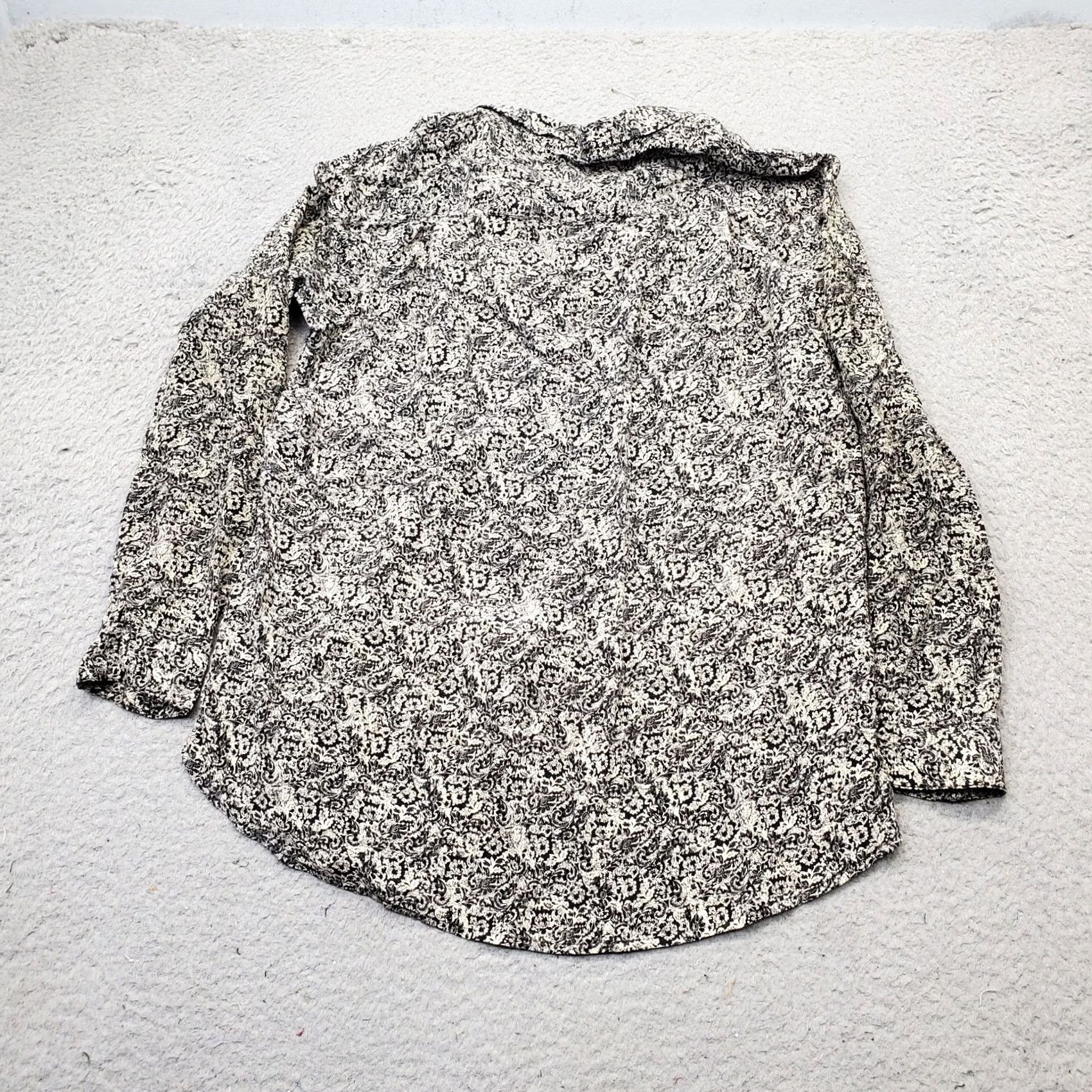 The Kooples The Kooples Shirt Womens XS Multicolor Paisley Silk Long Sleeve Collared Button-Up Size XS / US 0-2 / IT 36-38 - 2 Thumbnail