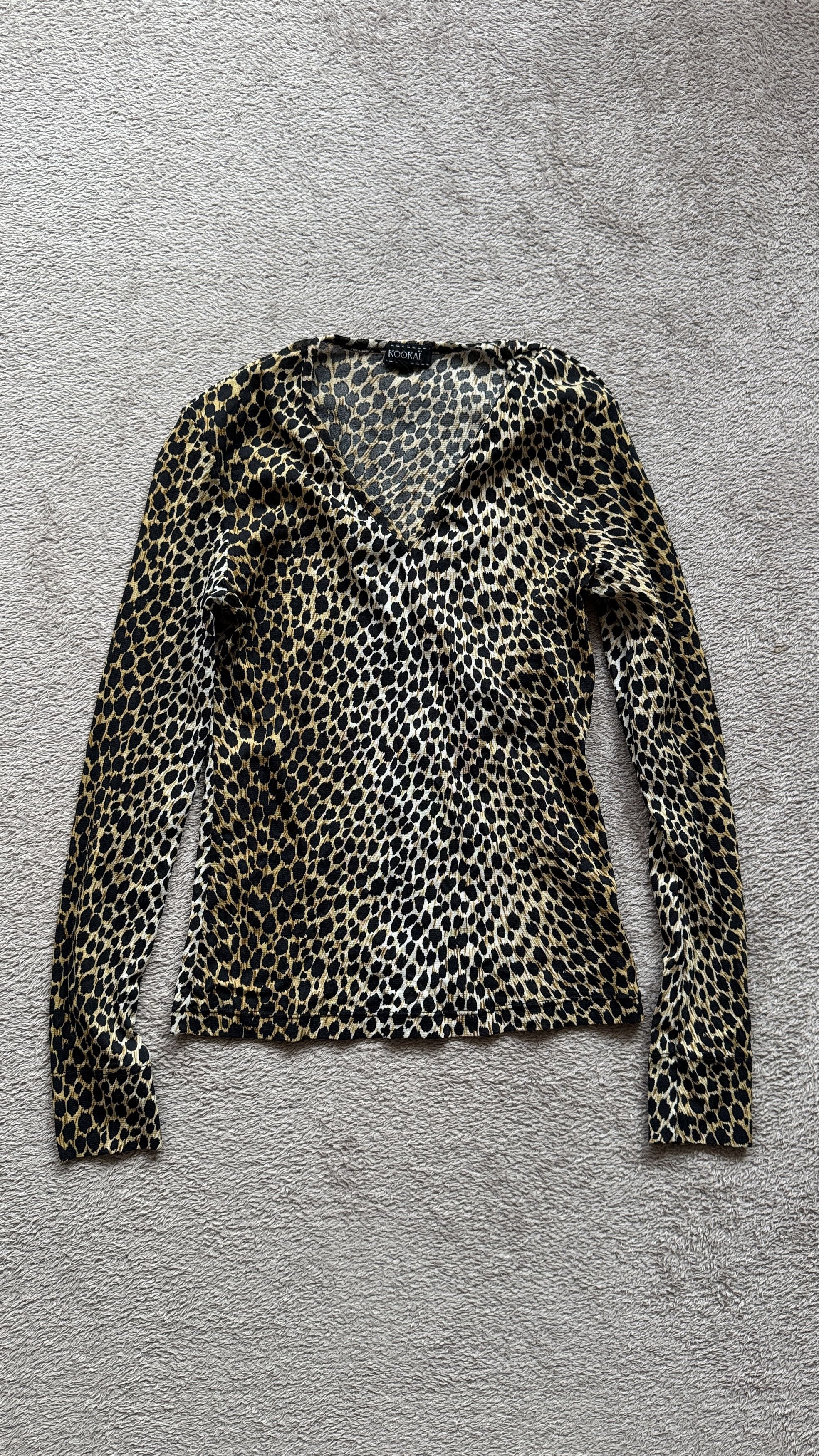 Hysteric Glamour Leopard Animal Pattern Longsleeve Mesh Tank Top Cavalli Vibe Size M / US 6-8 / IT 42-44 - 2 Thumbnail