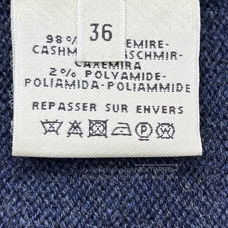Hermes Hermes Navy Blue Embossed Button Sweater Size XS / US 0-2 / IT 36-38 - 5 Thumbnail