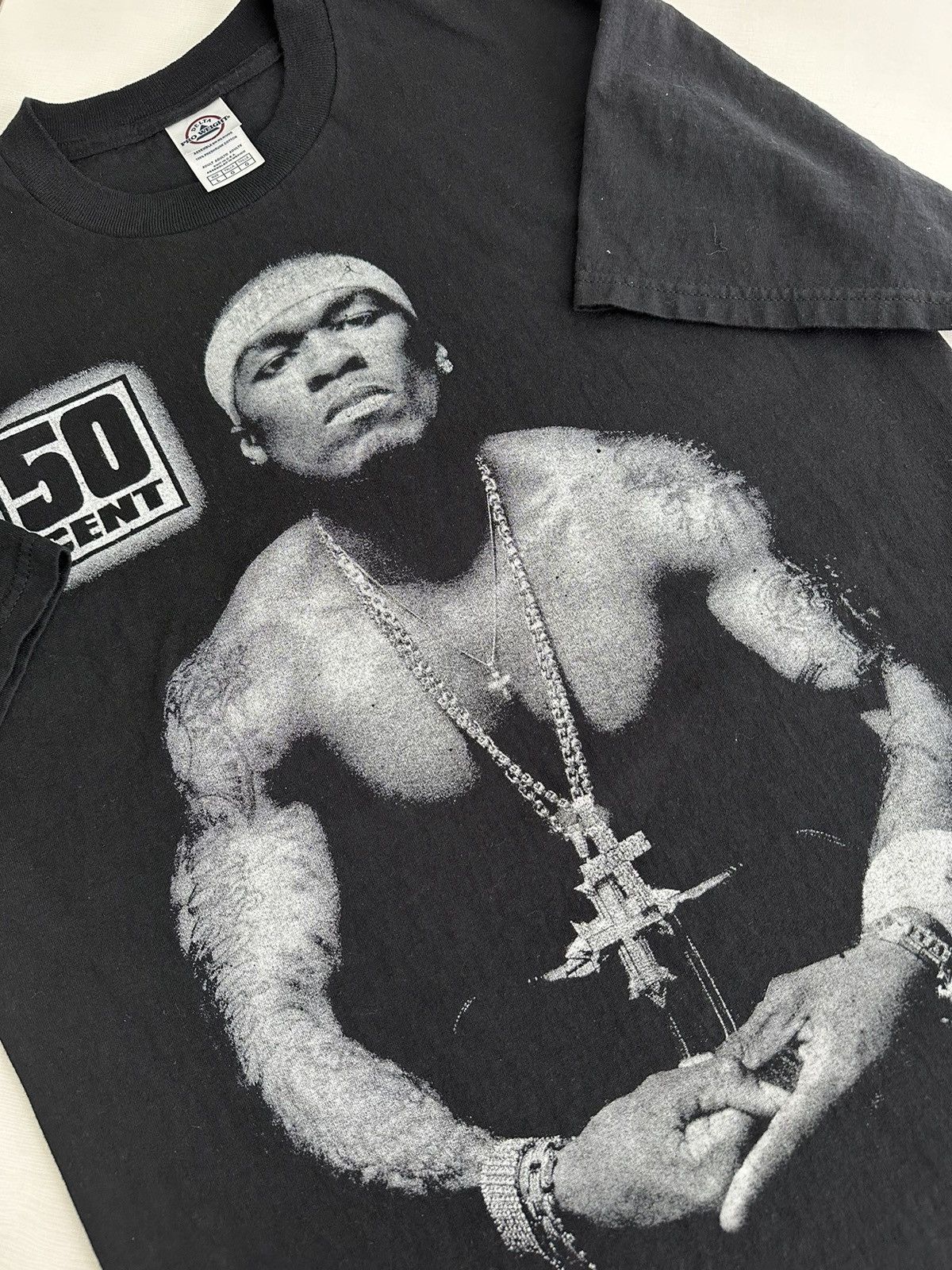 50 Cent × Rap Tees × Vintage 50 Cent Rap Tee Vintage Y2K Size US L / EU 52-54 / 3 - 6 Thumbnail