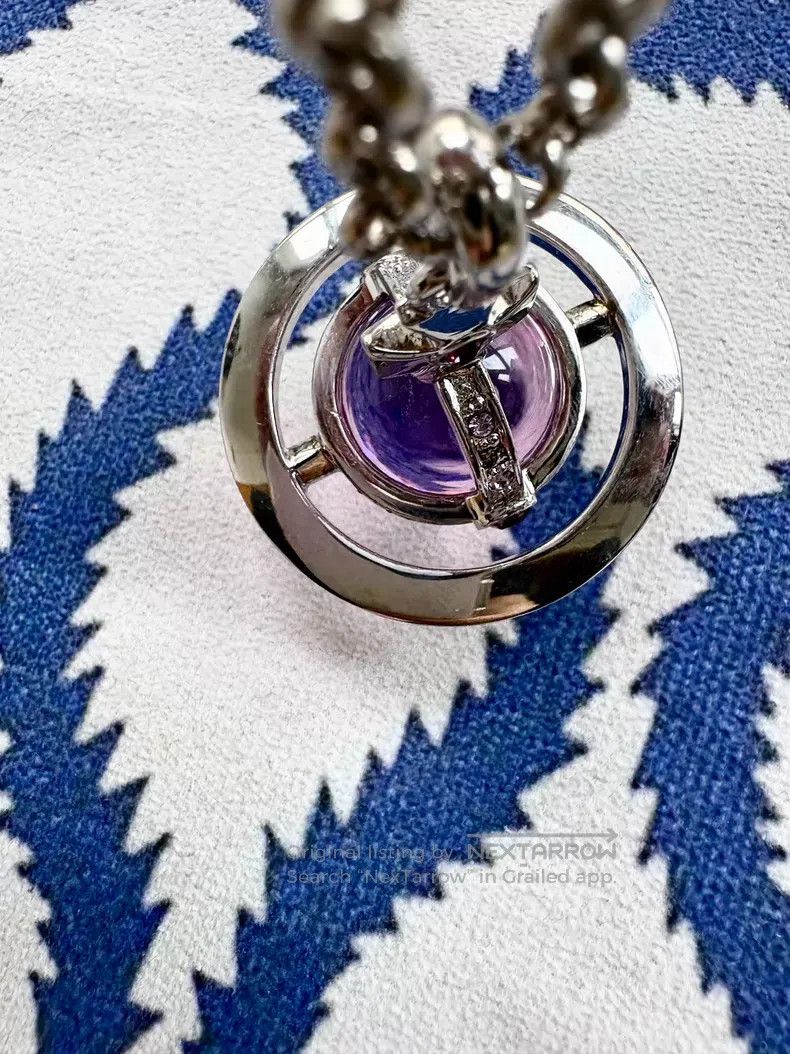 Vivienne Westwood Vivienne Westwood Purple Large Orb Saturn Planet Necklace Size ONE SIZE - 7 Thumbnail