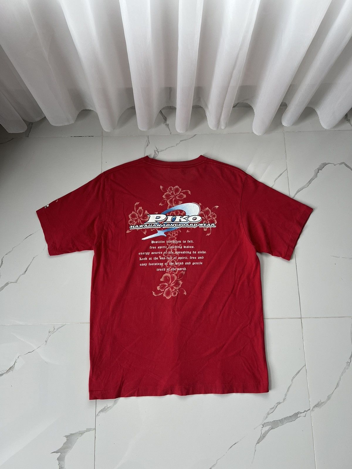 Japanese Brand × Vintage 90's PIKO HAWAIIAN LONGBOARD WEAR SURF TEE Y2K RARE RETRO Size US L / EU 52-54 / 3 - 1 Thumbnail