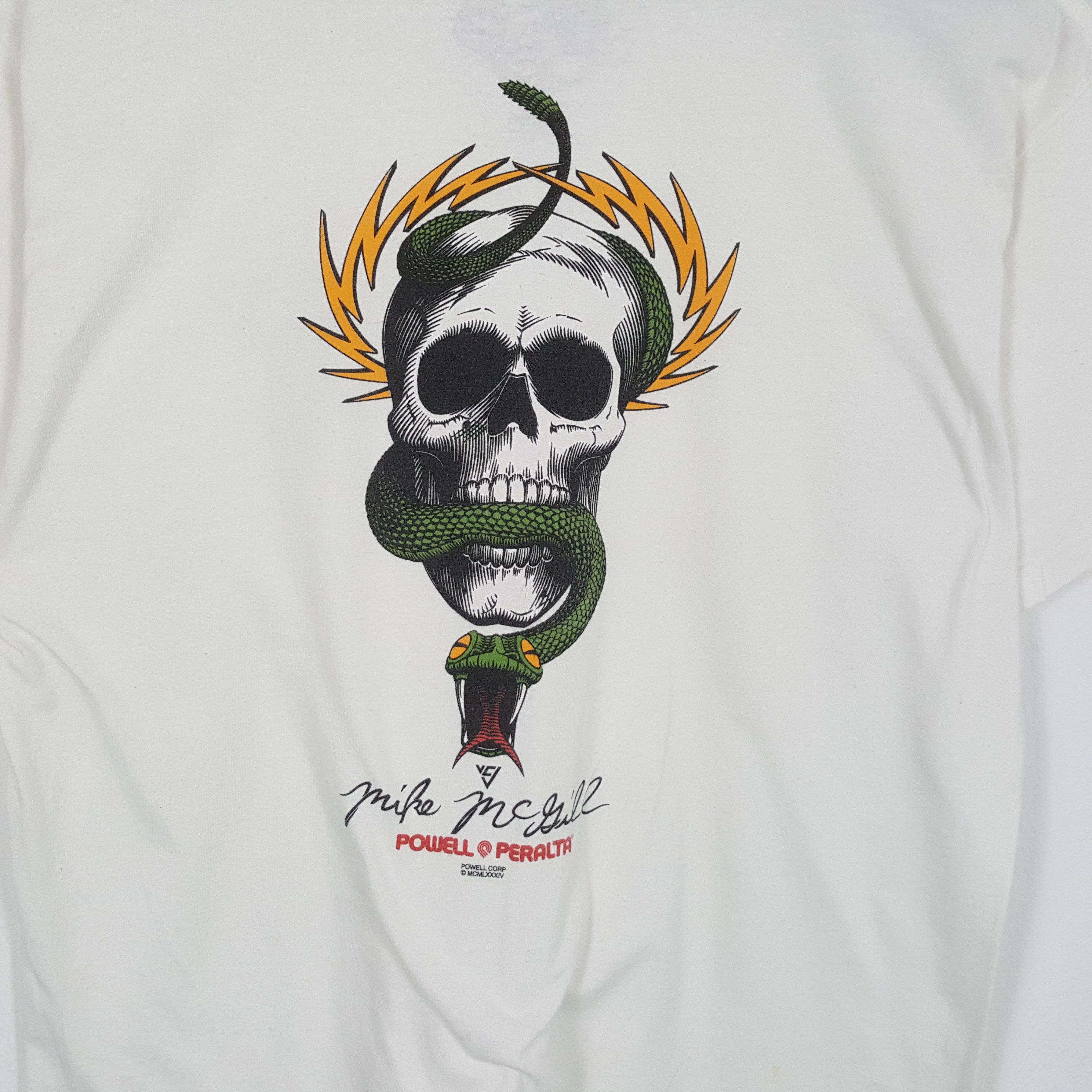 Powell Peralta × Vintage POWELL PERALRTA Skulls Design Skater Style Tshirt Size US L / EU 52-54 / 3 - 2 Thumbnail