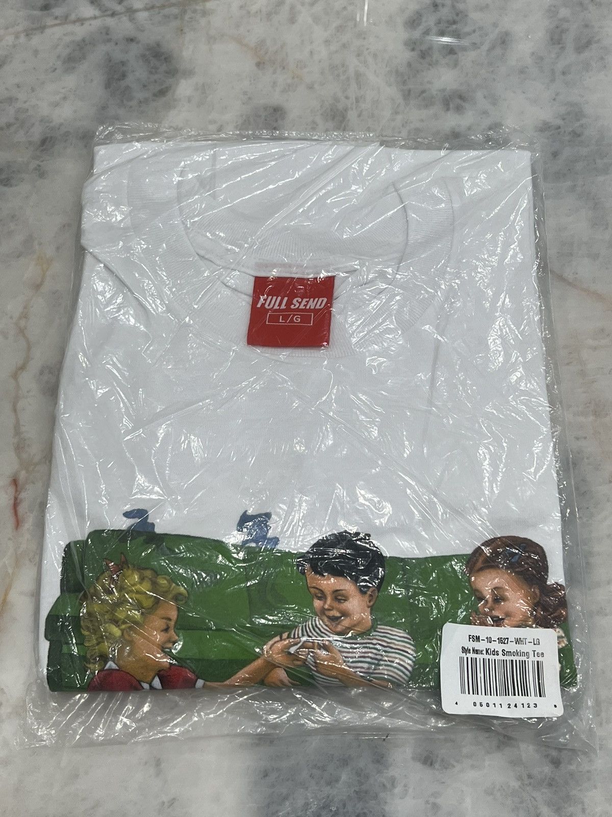 Full Send Full Send Kids Smoking Tee - White & Black Size US L / EU 52-54 / 3 - 1 Thumbnail