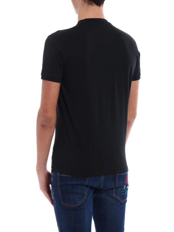 Dsquared2 o1mle0126 Logo T-Shirt in Black Size US L / EU 52-54 / 3 - 2 Thumbnail