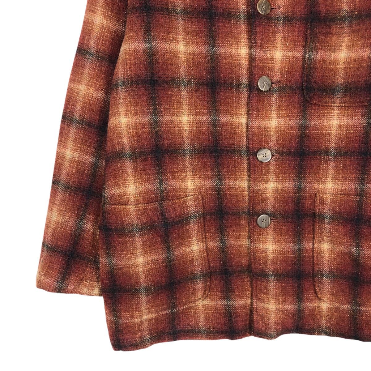 Japanese Brand 📌Vintage Wool Worker Jacket Zipper Crescent Max Tartan Size US M / EU 48-50 / 2 - 5 Thumbnail