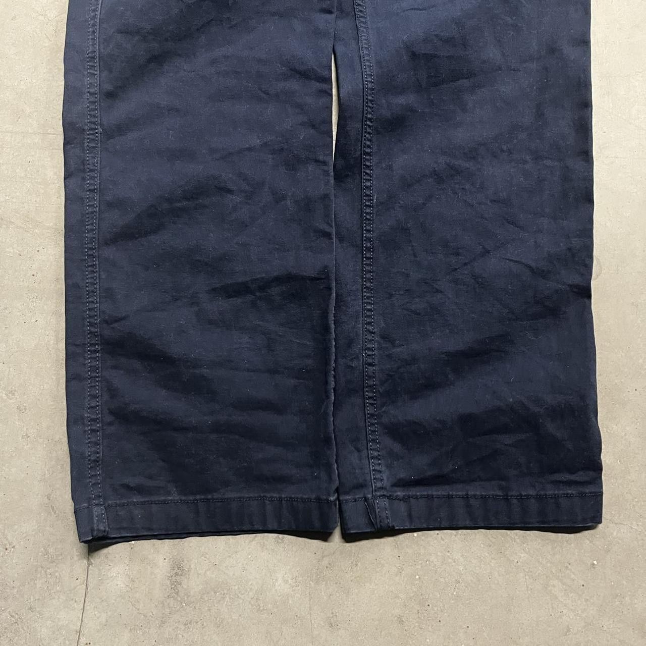 Japanese Brand × Vintage Vintage Y2K/2000s Baggy Fit Navy Blue Cargo Pants! Size US 38 / EU 54 - 5 Thumbnail