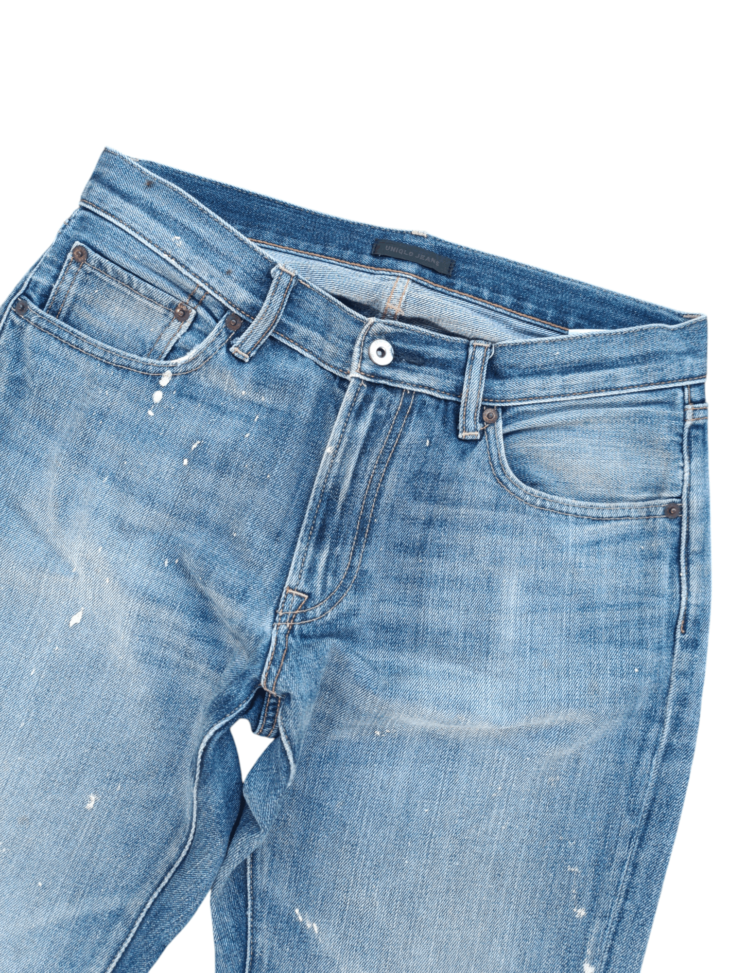 Jean × Undercover × Uniqlo Vintage 🇯🇵 Uniqlo Jeans Japan Splash Denim Jeans E204 Size US 31 - 3 Thumbnail