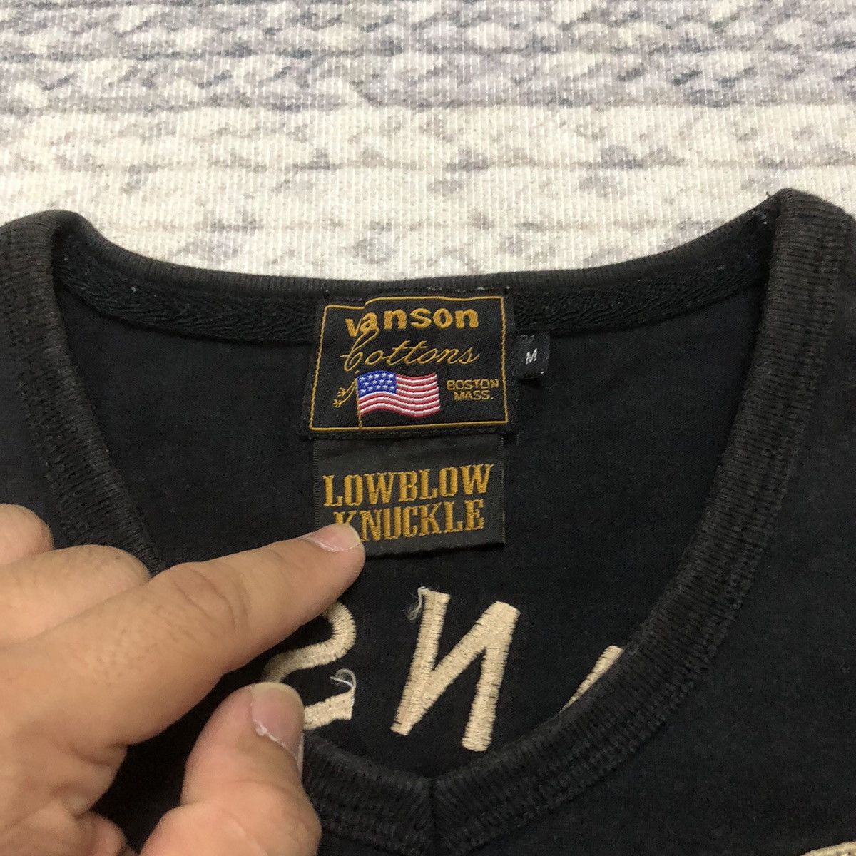 Japanese Brand × Seditionaries × Vanson Leathers Rare Sunfaded Vanson Cottons Camouflage Pocket Tees Size US XS / EU 42 / 0 - 12 Thumbnail