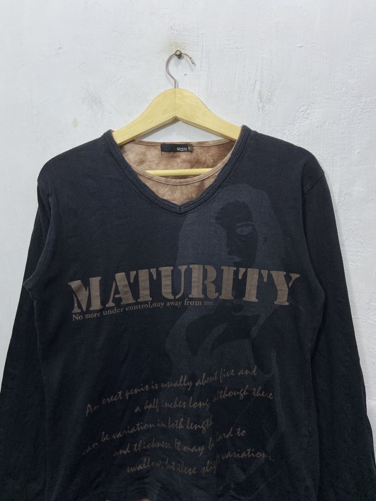 Japanese Brand Hysteric Glamour Style Y2K Double Layer Quash Long Sleeve Size US M / EU 48-50 / 2 - 2 Thumbnail