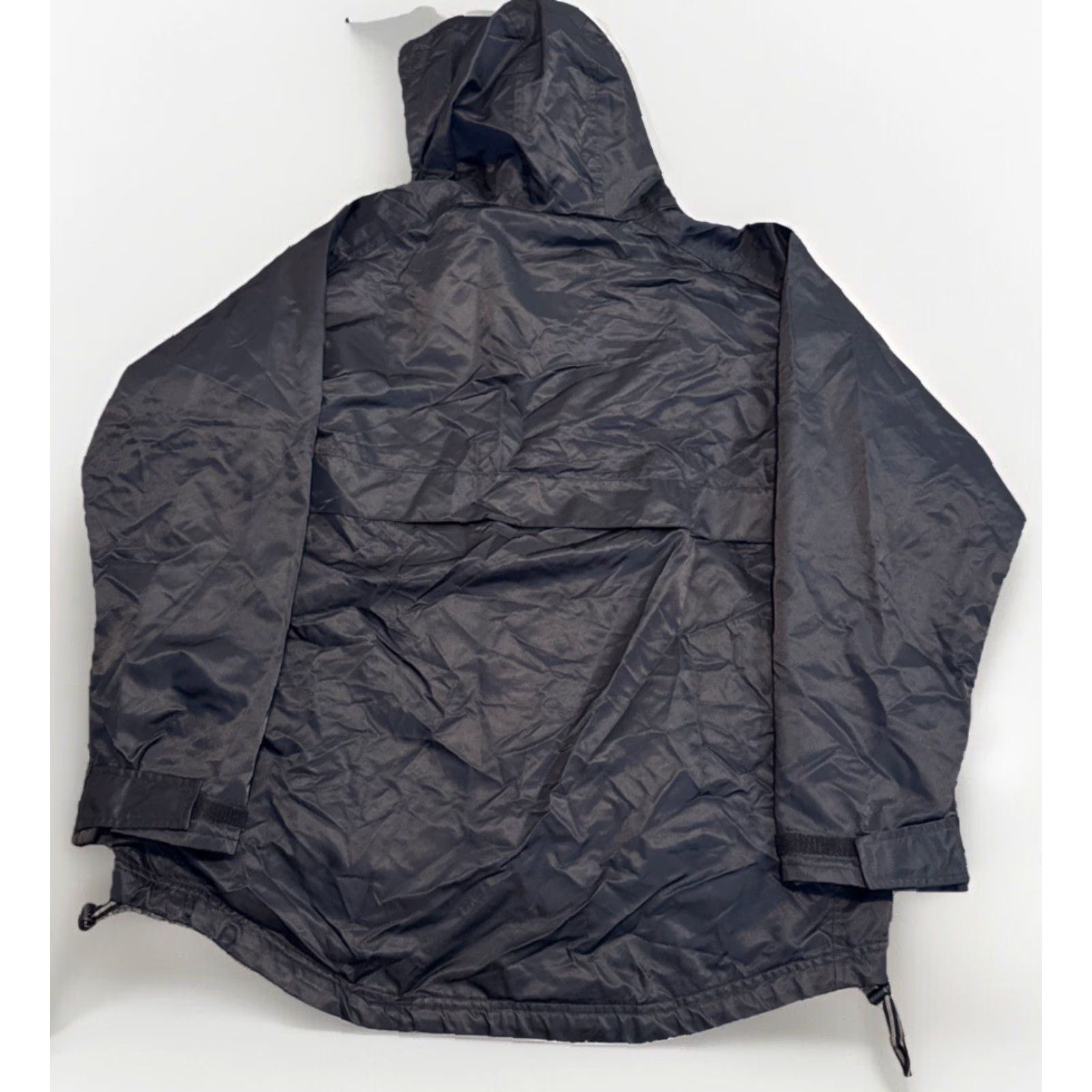 Nike VINTAGE Nike Hooded Jacket 90s Black Nylon Zip Large L Mens Anorak Pullover Half Zip Hooded Jacket Size US L / EU 52-54 / 3 - 3 Thumbnail