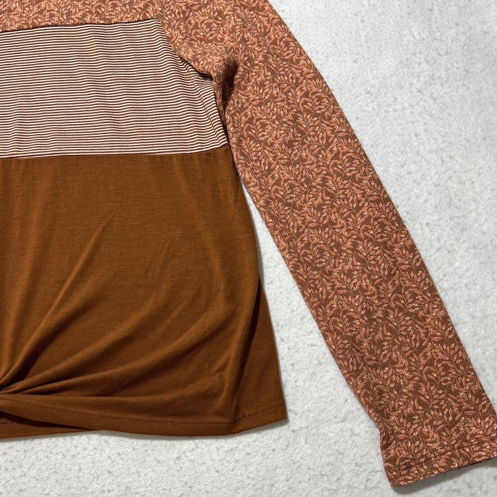 Other Self Esteem Orange Tie Front Lightweight T Shirt Top Size XL / US 12-14 / IT 48-50 - 5 Thumbnail