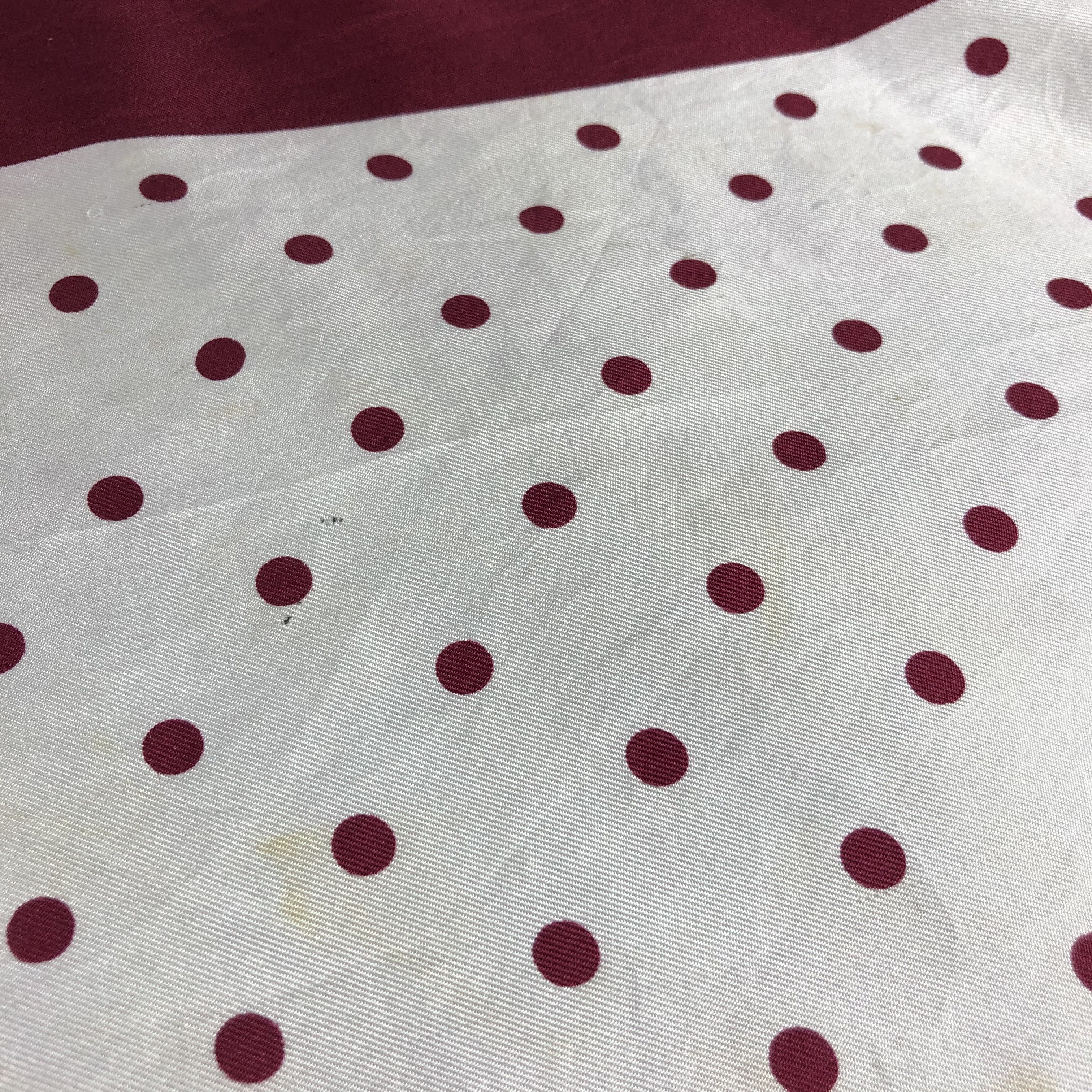 Burberry Vintage Burberrys Polka Dots Silk Scarf M590 Size ONE SIZE - 9 Thumbnail