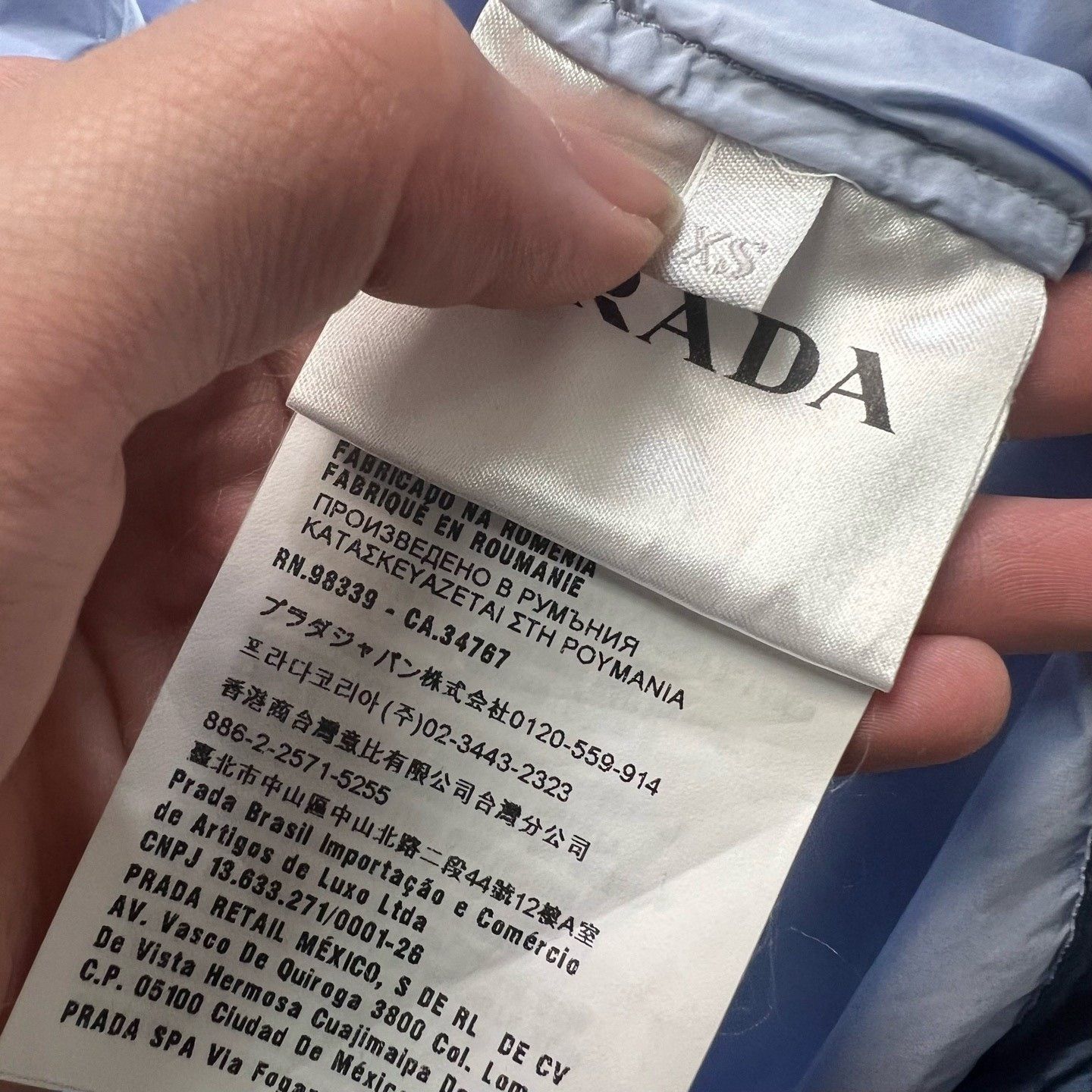 Prada Prada Embroidered Oxford Shirt XS Size US XS / EU 42 / 0 - 4 Thumbnail