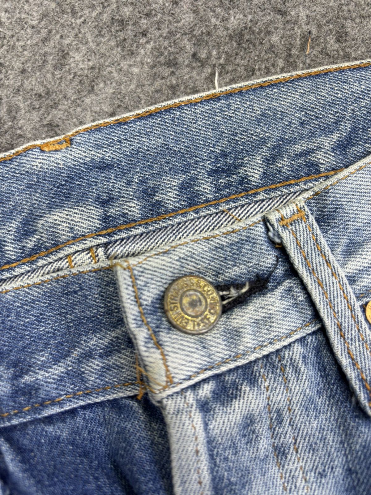 Levi's Vintage 90s Levis Big E 501 Selvedge Denim F928 Size US 27 - 5 Thumbnail