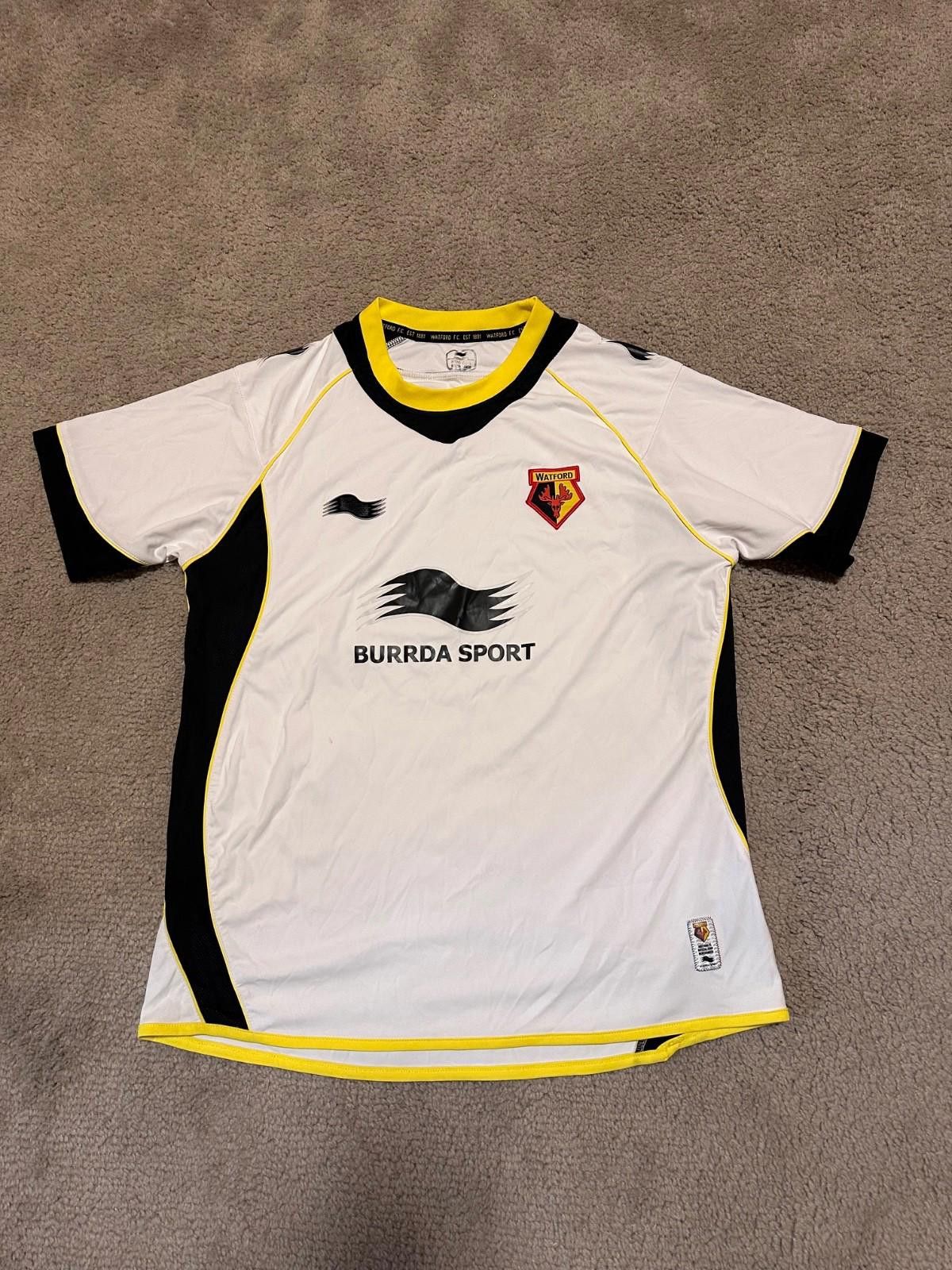 Burma Bibas FC WATFORD 2011/12 Away Football Shirt Soccer Jersey Burrda Size US L / EU 52-54 / 3 - 1 Thumbnail