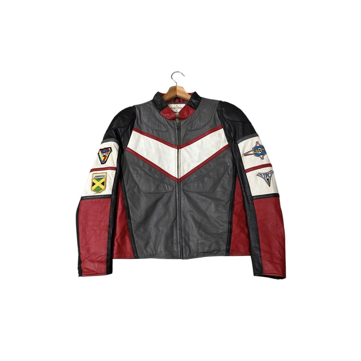 Japanese Brand Ultraman Dyna Bandai Type SG03 Combat Cowhide Leather Jacket Size US L / EU 52-54 / 3 - 1 Thumbnail
