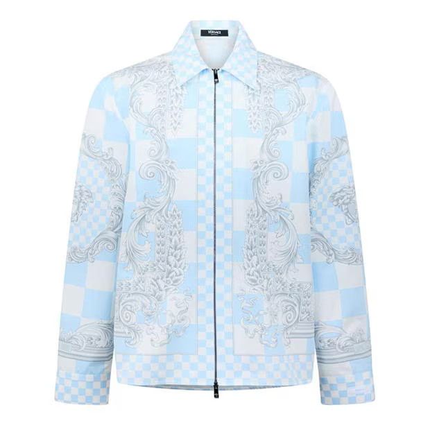 Versace o1g2r1mq0824 Shirts in Light Blue & White Size US L / EU 52-54 / 3 - 1 Thumbnail