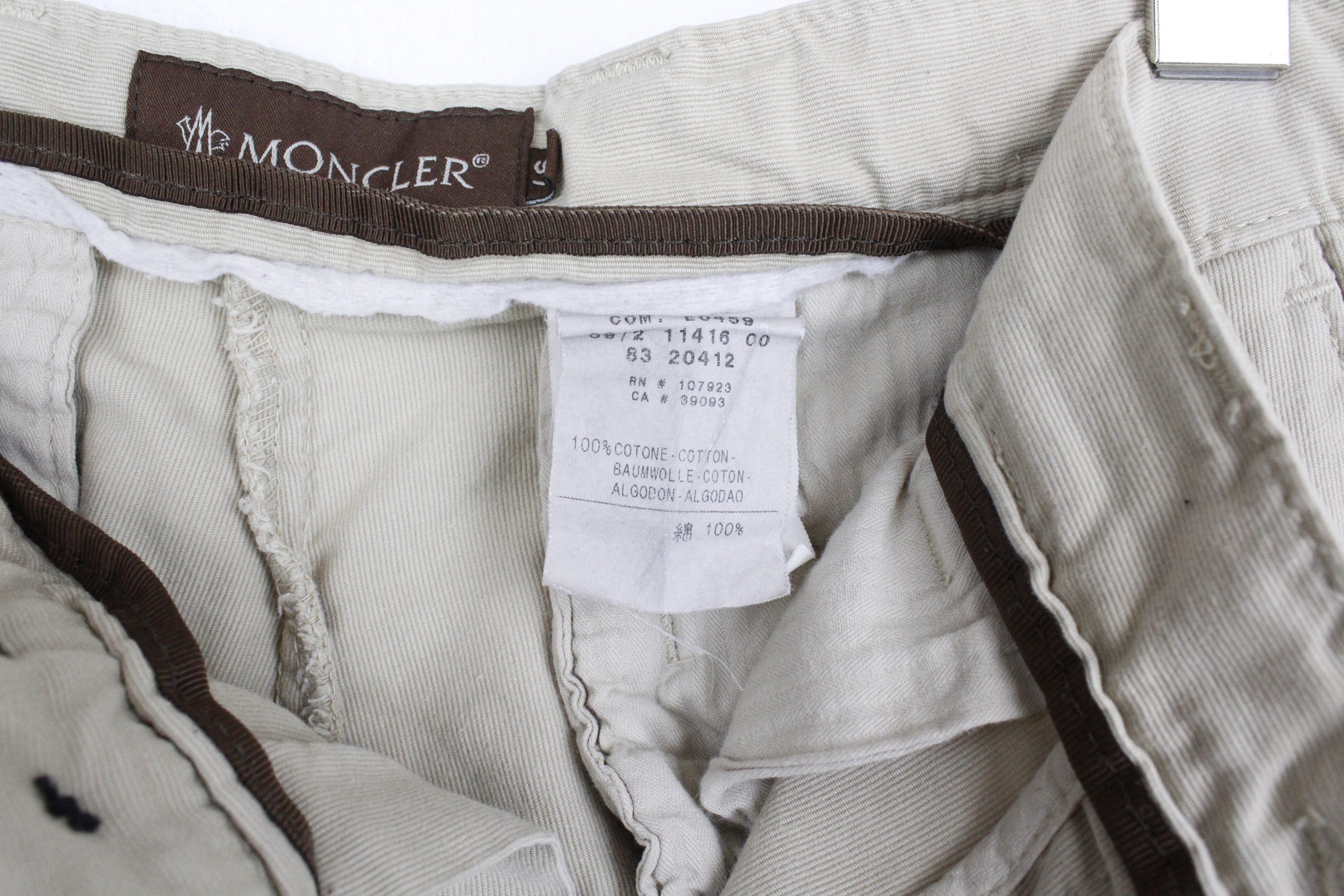 Moncler Moncler Beige Tab Logo Cargo Pants Trousers Size US 30 / EU 46 - 9 Thumbnail