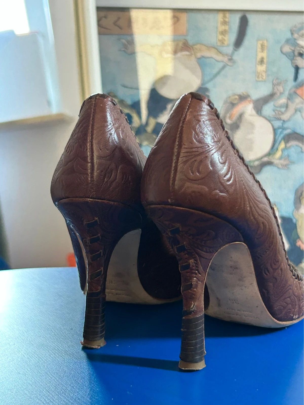 Dsquared2 Dsquared2 Brown Leather Heels Size US 6 / IT 36 - 6 Thumbnail