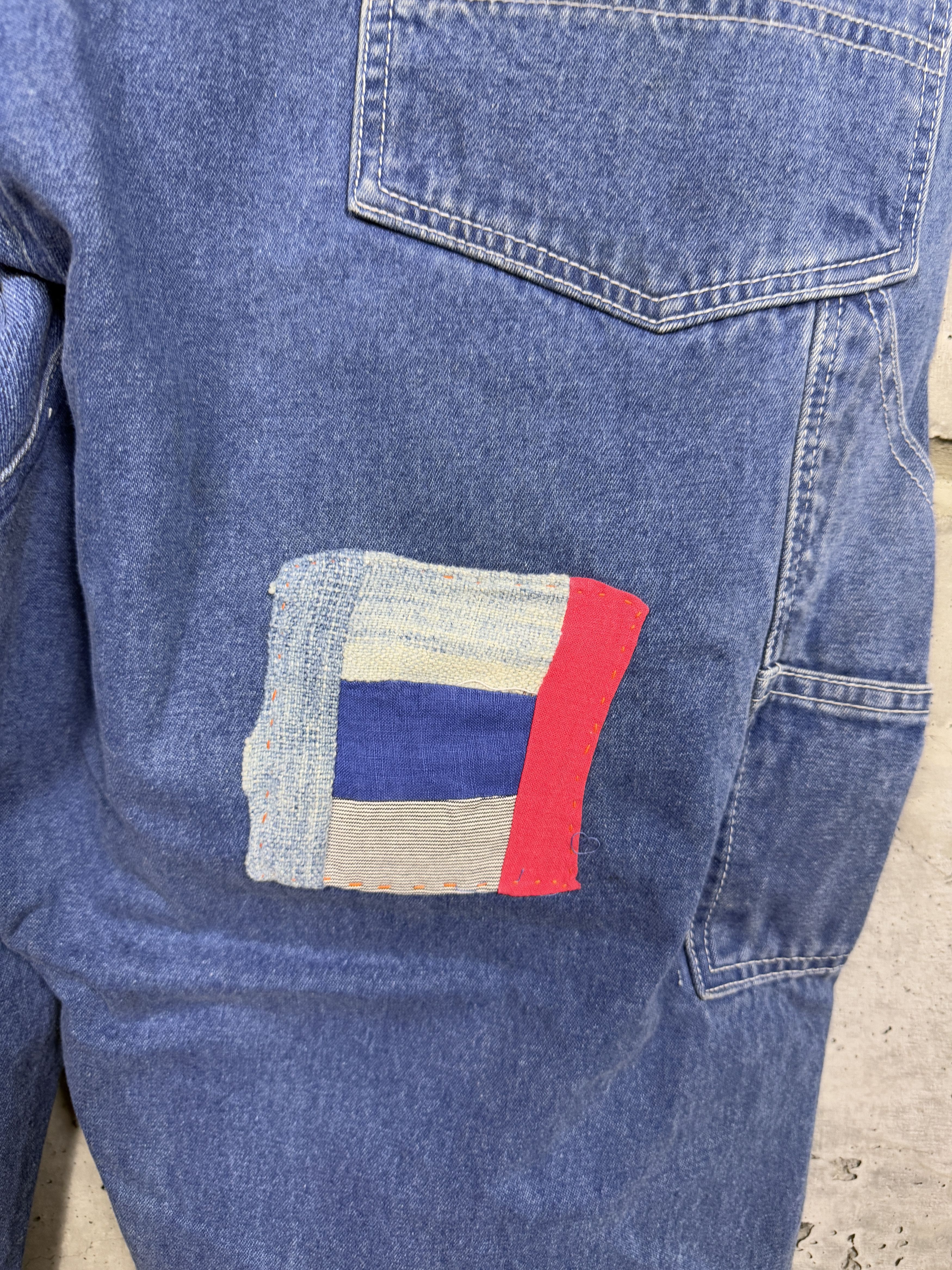 Greg Lauren Greg Lauren x Gees Bend Size 5 Patch Overall Lounge Pants Size US 38 / EU 54 - 10 Thumbnail