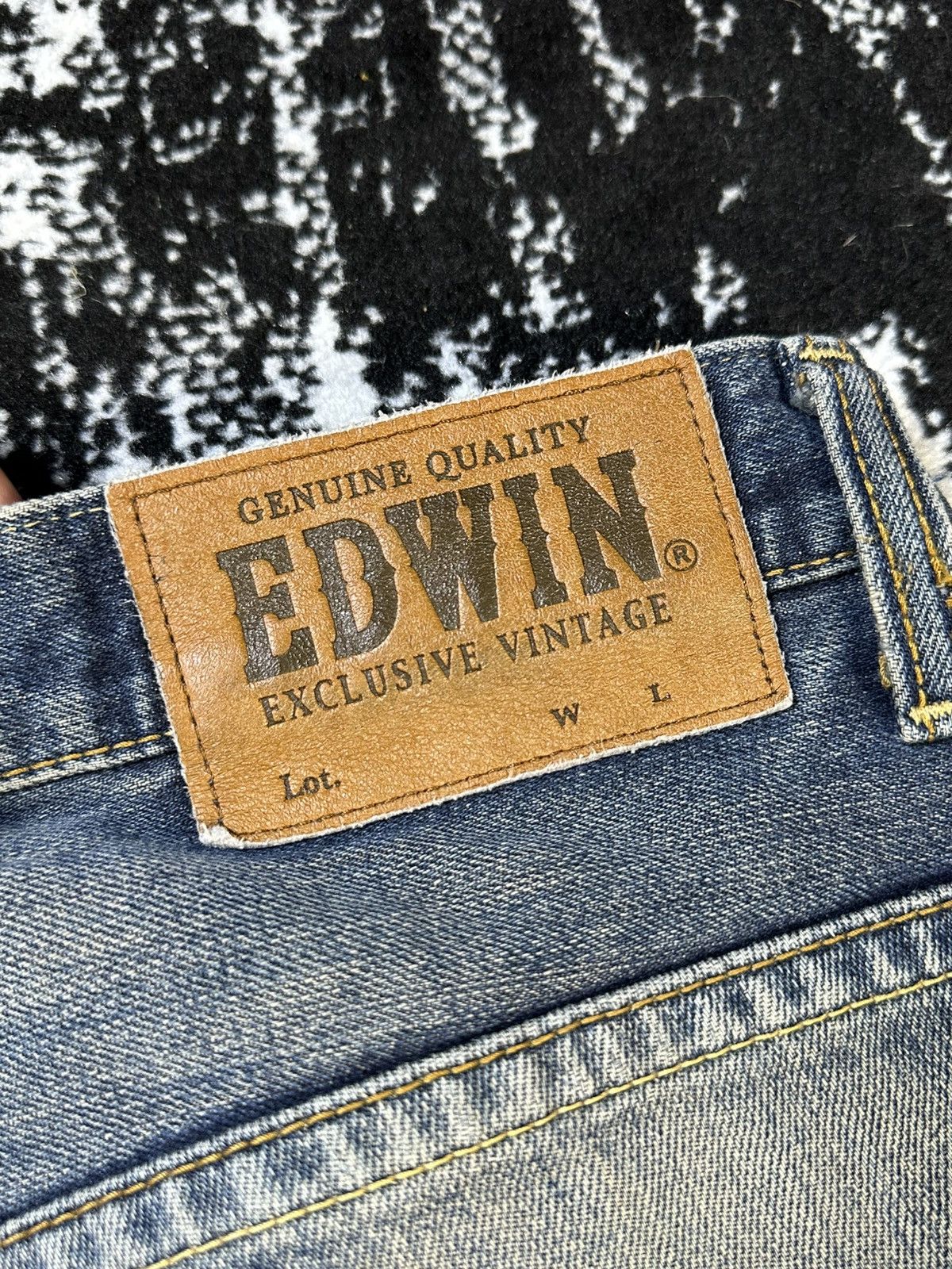 Sugar Cane 2000s Edwin 405 Exlcusive Vintage Washed Jeans Size US 33 - 15 Thumbnail