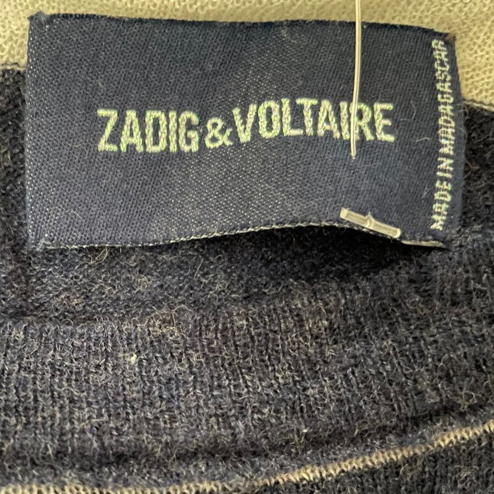 Zadig & Voltaire Source Striped Cashmere Frayed Sweater from Zadig & Voltaire Size XS / US 0-2 / IT 36-38 - 7 Thumbnail
