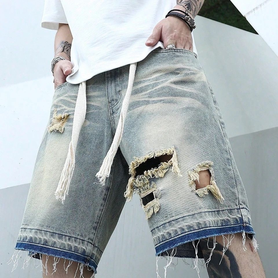Japanese Brand × Vintage Stretchy Denim Jeans Shorts Size US 40 / EU 56 - 1 Thumbnail
