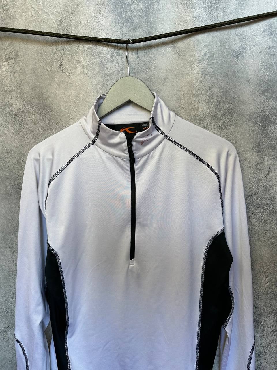 KJUS Kjus Half Zip Track Sweater White/Black Long Sleeve Thermo Size US M / EU 48-50 / 2 - 5 Thumbnail
