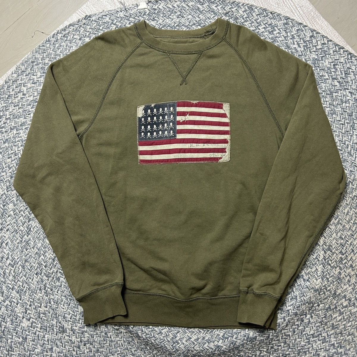 Vintage Polo Ralph Lauren America Flag Sweatshirt