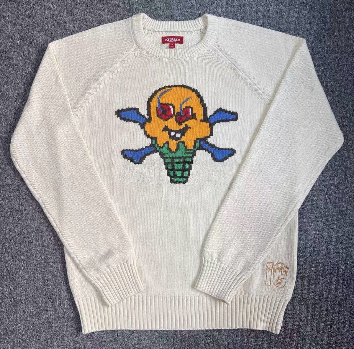Billionaire Boys Club BBC ICECREAM Intarsia Ice Cream Sweater Size US M / EU 48-50 / 2 - 1 Thumbnail