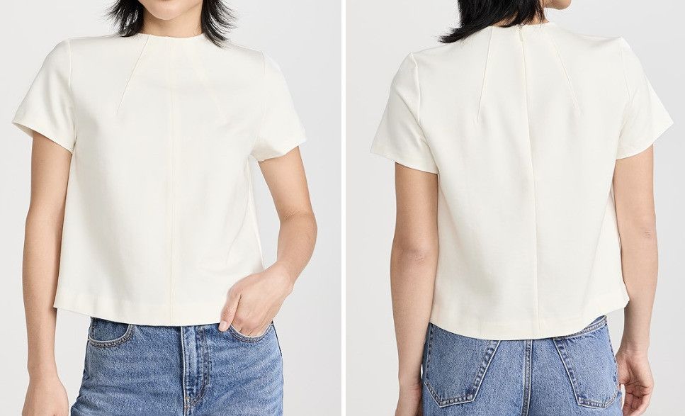 Spanx Spanx 20420R The Perfect Funnel Top Powder White ( S ) Size S / US 4 / IT 40 - 2 Thumbnail