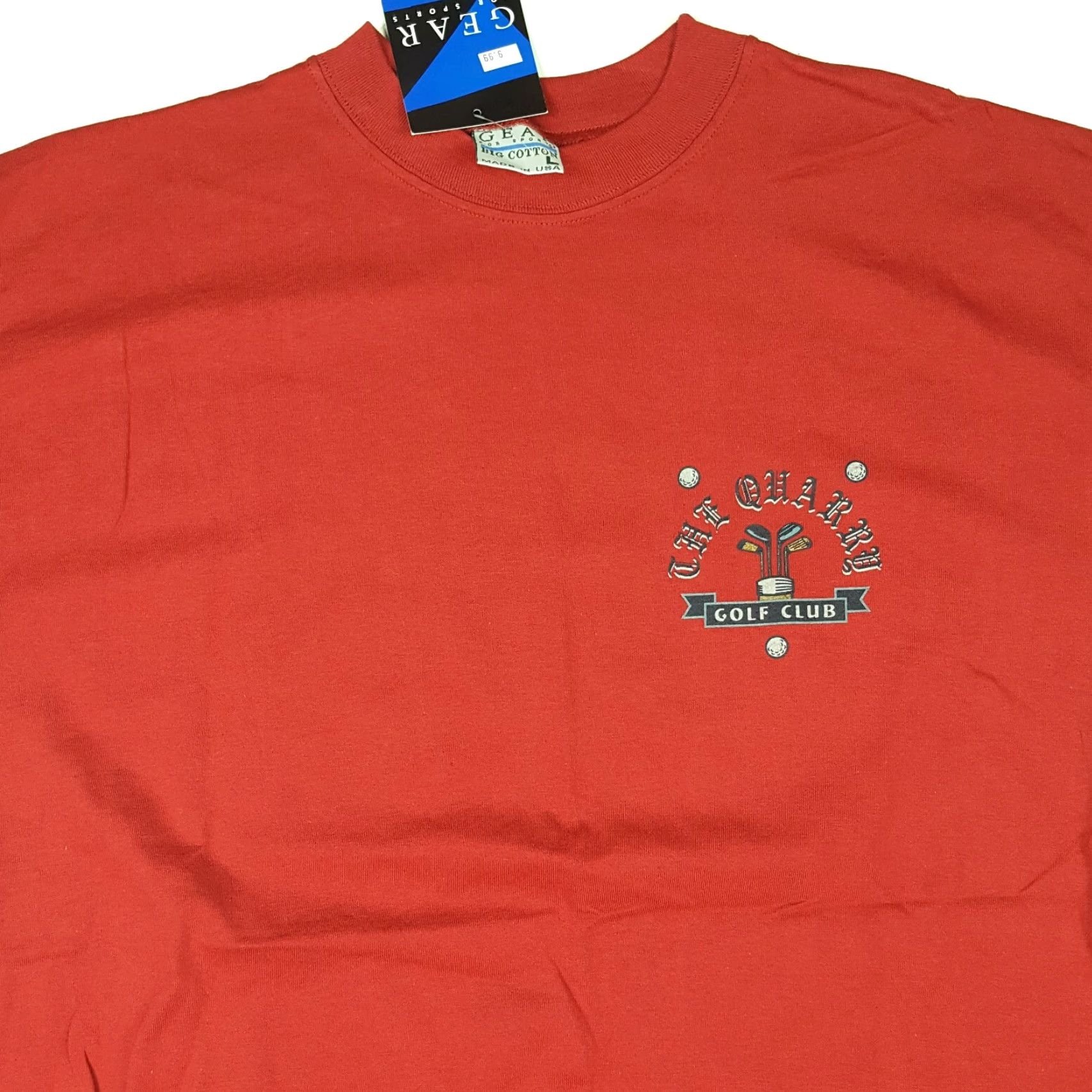 Vintage VINTAGE GEAR FOR SPORTS T-Shirt Men's L Red Y2K Golf Club Retro USA NOS Size US L / EU 52-54 / 3 - 2 Thumbnail