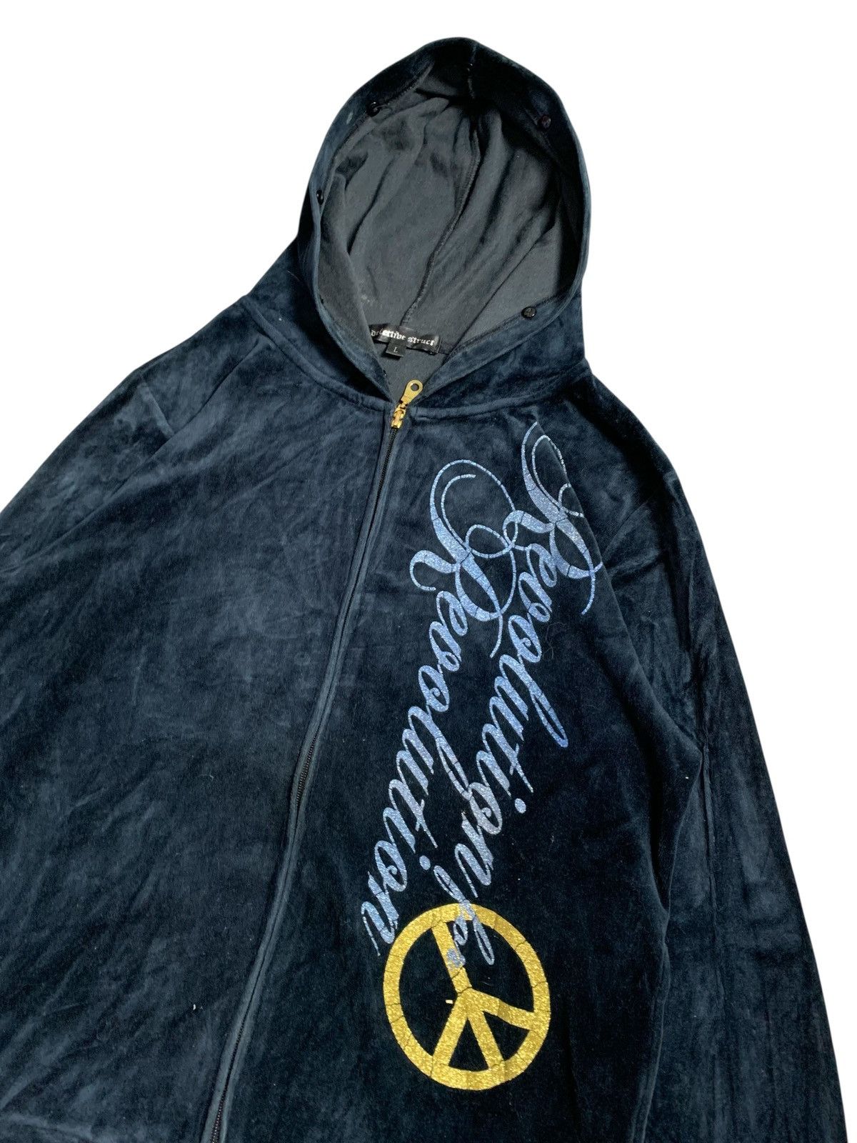 20471120 Archive DETECTIVE STRUCT VELVET ZIP HOODIE IFSIX LGB STYLE Size US L / EU 52-54 / 3 - 2 Thumbnail