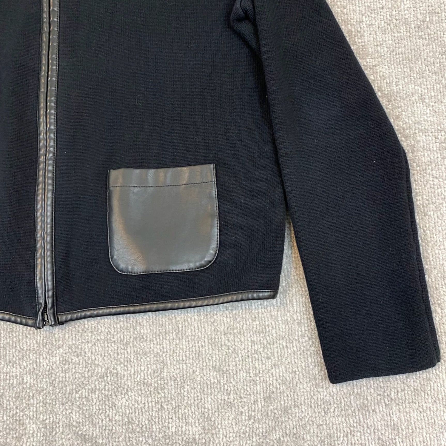 Ralph Lauren Lauren Ralph Lauren Top Women Medium Black Viscose Blend Full Zip Sweater Jacket Size M / US 6-8 / IT 42-44 - 7 Thumbnail
