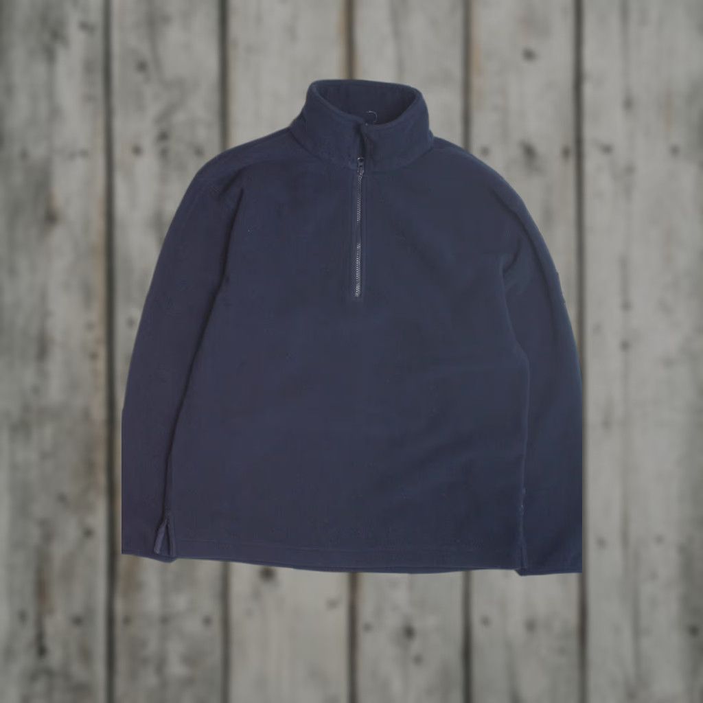 Nautica VINTAGE Nautica Navy Lightweight Jacket Unisex Small Half Zip Fleece Shirt? Size US S / EU 44-46 / 1 - 1 Thumbnail