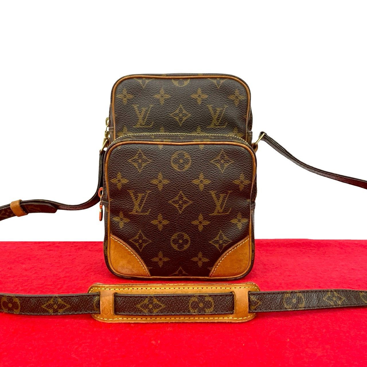 Louis Vuitton Louis Vuitton Louis Vuitton Amazon Monogram Leather Mini Shoulder Bag Textile Shoulder Bag DUTY FREE for USA Size ONE SIZE - 1 Thumbnail