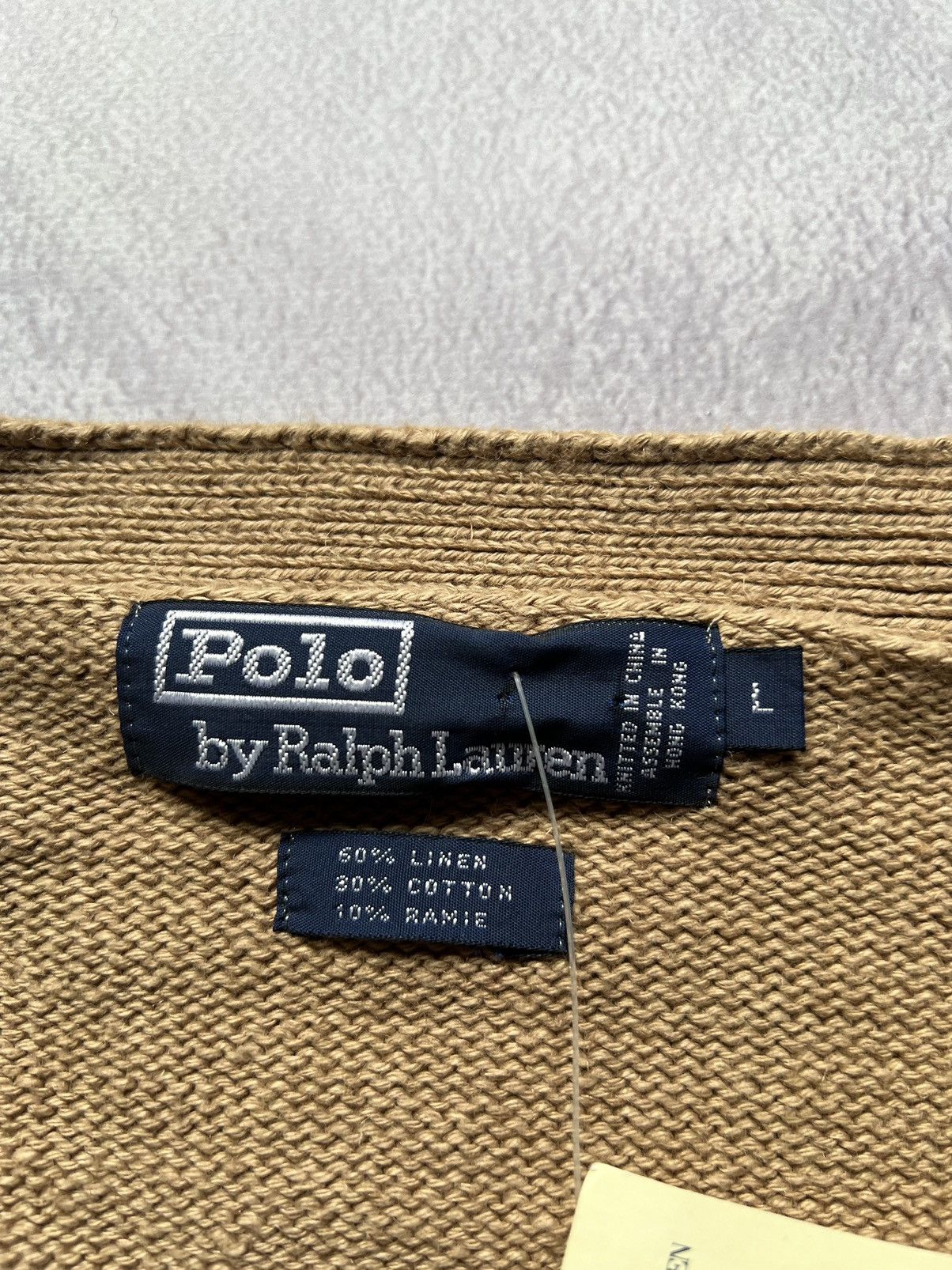 Polo Ralph Lauren × Vintage Vintage Polo Ralph Lauren Knit Cardigan Aztec Country Linen Size US L / EU 52-54 / 3 - 8 Thumbnail