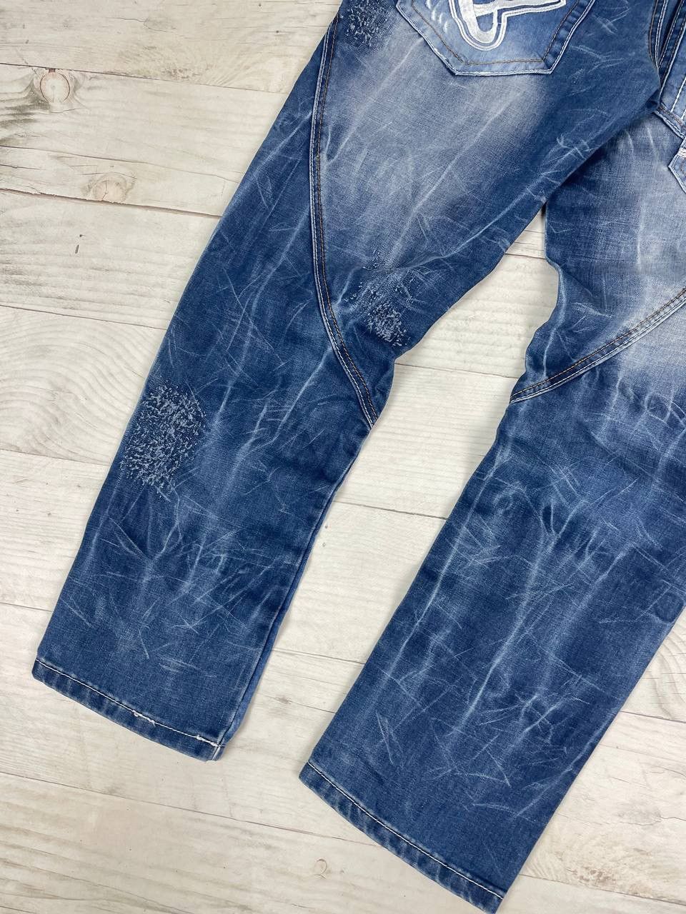Japanese Brand Kosmo Lupo Denim Jeans Patchwork Multipockets Y2K Size US 36 / EU 52 - 15 Thumbnail
