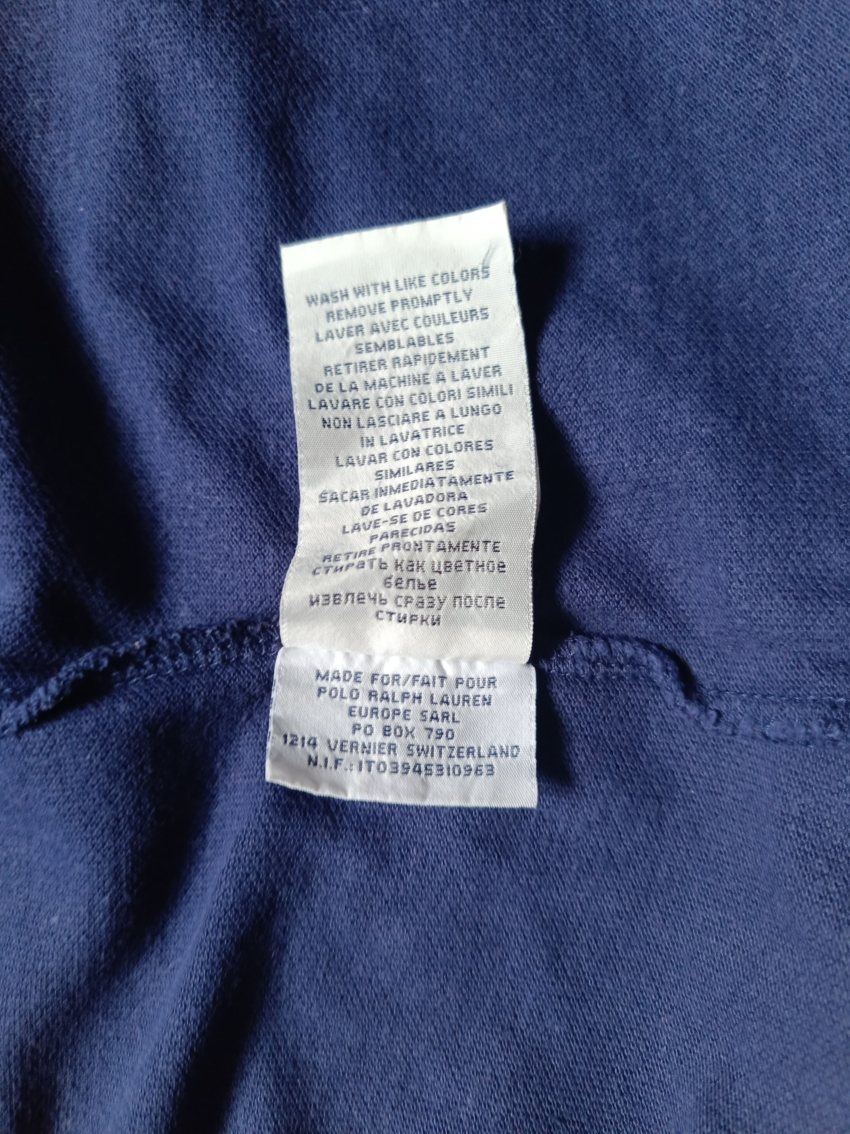Polo Ralph Lauren × Vintage Vintage Polo Ralph Lauren Horse Blue Big Logo Size US XL / EU 56 / 4 - 15 Thumbnail