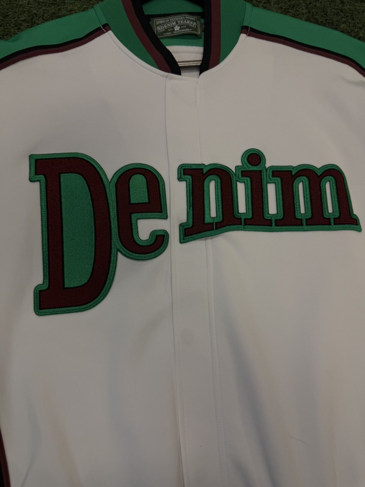 DENIM TEARS Denim Tears Green White Track Jacket Size Small Size US S / EU 44-46 / 1 - 3 Thumbnail