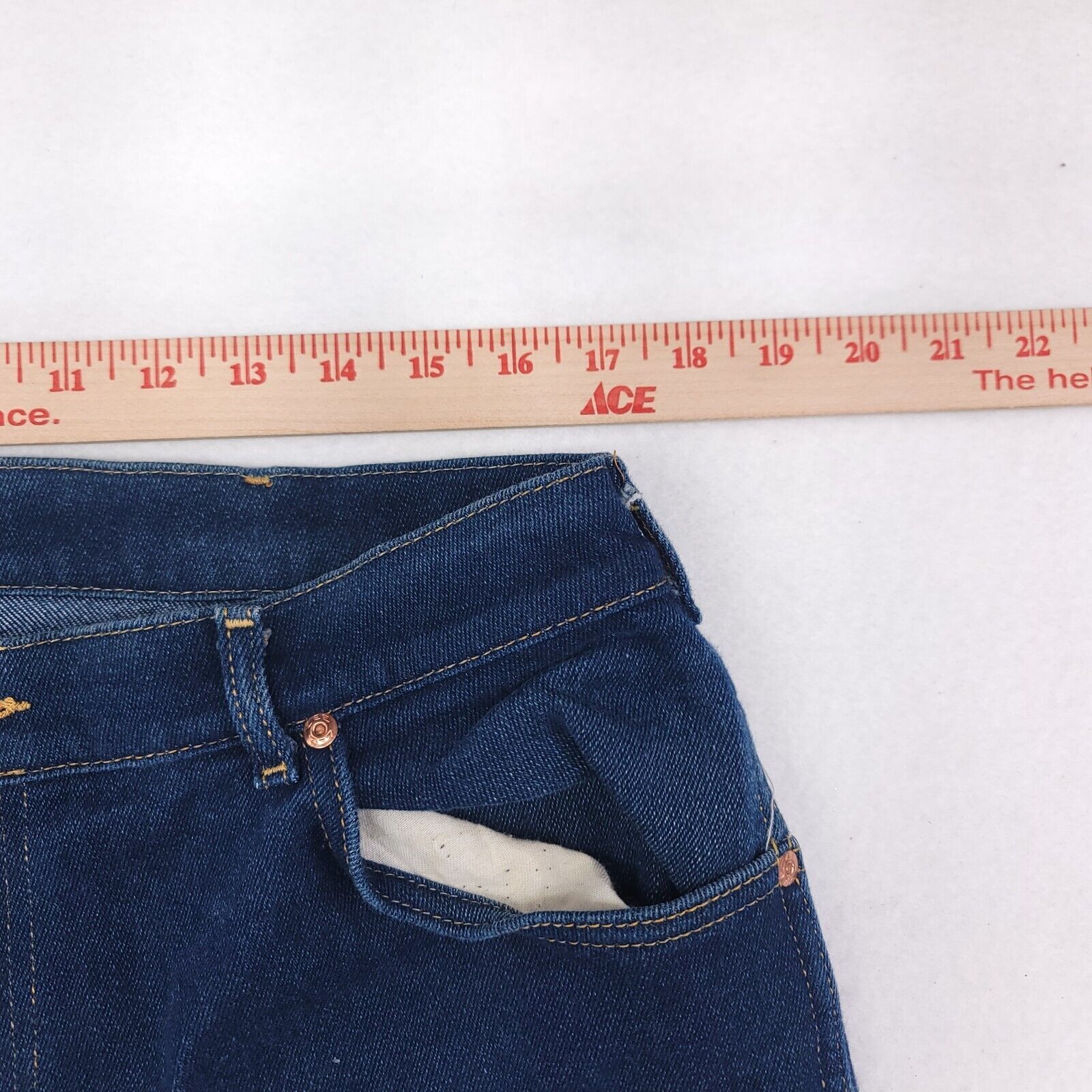 Lee Lee Casual Button Zip Medium Wash Jeans Womens Size 38 Blue Size 34" / US 12 / IT 48 - 7 Thumbnail
